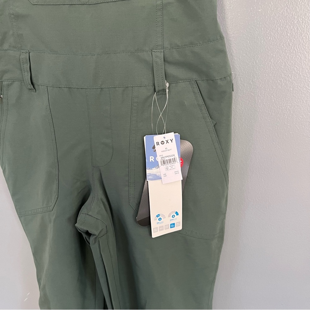 Roxy Green Ski & Snow bibs NWOT - Picture 4 of 14